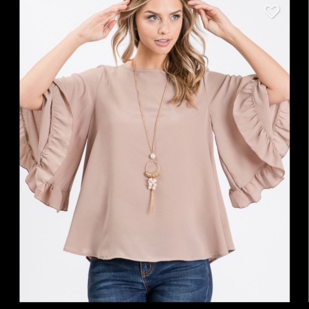 Taupe Top - Picture 3 of 12